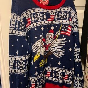 Mens large ugly Christmas sweater